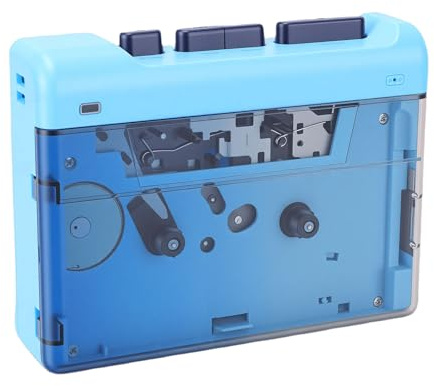 GOWENIC Lettore di Cassette Portatile, Lettore di Cassette retrò con Jack AUX da 3,5 Mm e USB Tipo C, per Uso Domestico All'aperto e Digitalizzazione di Memorie