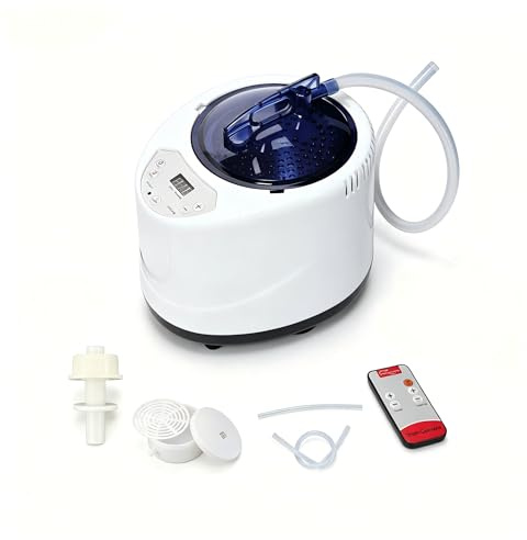 Ånggenerator bastu för hemmet 1 200 W, bärbar ångbastuapparat, 15 värmenivåer ånggenerator för ångbad, avkoppling och stressreducering, gasningsmaskin lämplig för bastutält, Home Bath Spa