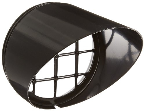 RAB Lighting HV1B H System Visor, Aluminum, 5-5/8 Diameter x 6-1/4 Height, Black