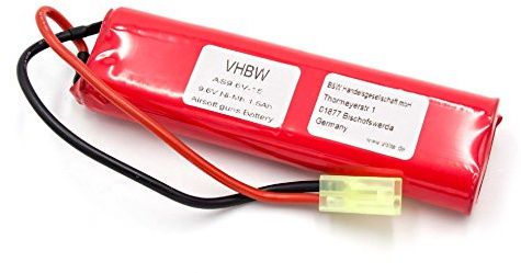 vhbw batteri ersättning för Airsoft Guns SDGE501R2 för Airsoft pistol (1 500 mAh, 9,6 V, NiMH)