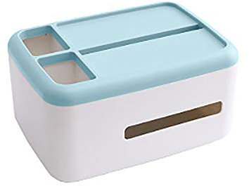 1 contenitore per fazzoletti, dispenser per penne, matite, telecomando, per cosmetici e tavola.