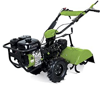 Motocoltivatore a benzina Machine Revolution con 7 CV di potenza | Velocità rotazione 3600 RPM | Benzina 95 | Capacità serbatoio 3,6L