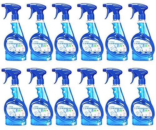 ROBBYROB 12x 750ml Klarblick Auto Scheibenenteiser Scheiben Enteiser Spray Auto KFZ Scheibenfrostschutz bis -70°C 9 Liter