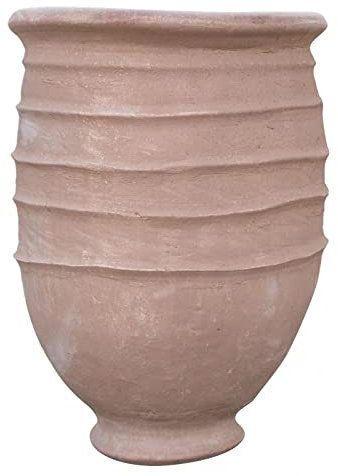 Biscottini Pot de Fleur Exterieur Grande Taille 75x53x53 cm - Vase Terre Cuite Made in Italy - Grand Pot de Fleur Exterieur en Terre Cuite