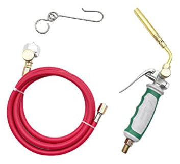 Kit de Soldadura de Soplete de Propano Mapp Cabeza de Soplete de Propano con Manguera de 1,6 M para Soldadura de Gas