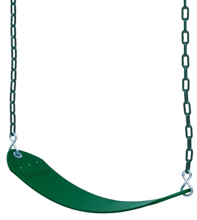 Swurfer Tree Outdoor Swing Set Swings â Playground Swing Seat Replacement, Swing Set Accessories, Easy Installation, Comfortable Heavy Duty Rubber Coated Chains, Weather Resistant, Ages 4 and Up
