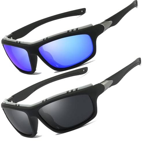 Perfectmiaoxuan Gafas de sol polarizadas deportivas hombre mujer pesca senderismo Ciclismo Alpinismo Vacaciones Viajar Lanyard Gafas Conducir Noche