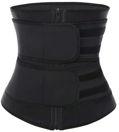 XPJYUA postpartum mage wrap postpartum magband bastu svettbälte svettbälte för att gå ner i vikt kvinnor midjetränare bantning kvinnlig fettförbränning bälte gördel, Svart, XL