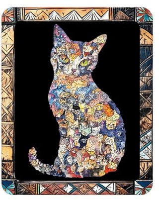 Jouet Interactif Transformateur Intéressant - Puzzle Chat 3D Et Cadre Photo À Assembler, Puzzle Chat pour Adultes | Parfait pour Les, Adultes, Les Familles, Soirées De Jeux, Le Bureau
