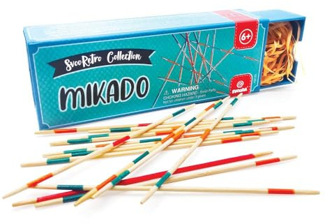 Svoora Retro Mikado game - classic wooden toys from 6 years