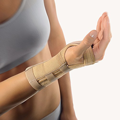 Bort Handgelenkstütze Alu-Schiene, rechts, beige, Gr. M
