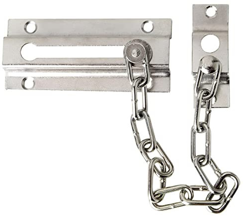 Cadena Seguridad Puerta Plateada (Blister 1 Pieza)