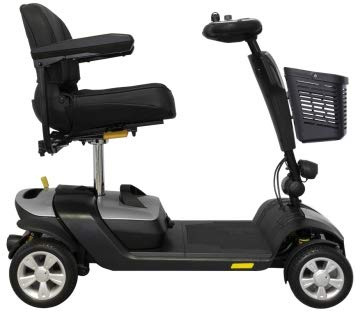 SCOOTER ELETTRICO SC-100 COLOR - Bianco - Scooter Elettrico per disabili e anziani con quattro ammortizzatori - ripiegabile - Conforme normativa CE
