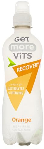 Get More Vits - Sports Recovery & Hydrating Orange Spring Water, 12 x 500ml