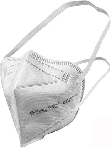 Zettl Futurus FFP2 - Maschera respiratoria Made in Germany, DEKRRA secondo la norma EN149, confezione da 10 pezzi