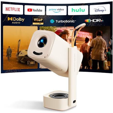 YABER T1 Pro2 1080P FHD e HDR, videoproiettore WiFi Bluetooth con Dolby Audio, regolazione automatica, applicazioni integrate, home theater per USB/HDMI