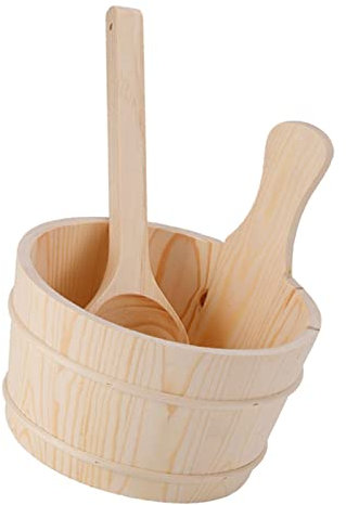 MagiDeal Ensemble de sauna 4 litres avec doublure de sauna avec ensemble de louche pour sauna pour salle