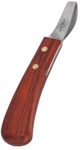 Mumusuki Couteau à Sabot, Trousses D'outils de Maréchal-ferrant Professionnel Sabot Cisailles Couteau à Sabot en Acier Inoxydable avec Manche en Bois Sabot Polyvalent pour