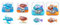ROBO ALIVE Robo Fish Serie 3 Roboter-Fisch, 2er-Pack & Roboter-Schwimmschildkröte (2er Pack, Orange & Blau)