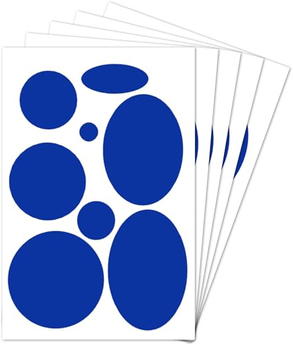 XIHIRCD 40pcs Down Jacket Repair Patch, Nylon Repair Tape for Clothes Self-Adhesive Puffer Jacket Patch Stick On Patches Round & Oval Shape for Coat Clothing Tent Sleeping Bag Ski Pants Holes(Blue)