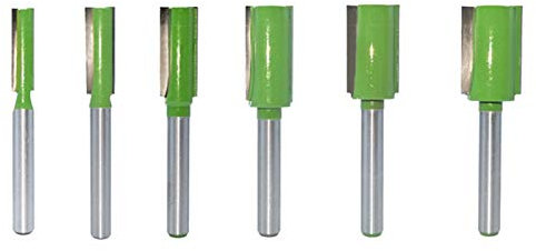Fresas,Fresas de mango,Fresas de mango, Brocas de enrutador Broca recta de doble flauta con vástago de 6 mm, fresado