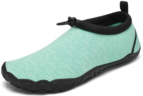 Mishansha Hombres Zapatos de Acuáticos Cómodo Mujer Minimalista Zapatillas de Surf de Playa Verano Ligeras Calzado de Snorkel 42EU Moda Verde