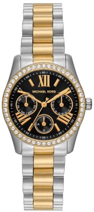 Michael Kors Lexington Damen 33MM Zweifarbige Edelstahl Uhr, MK4925