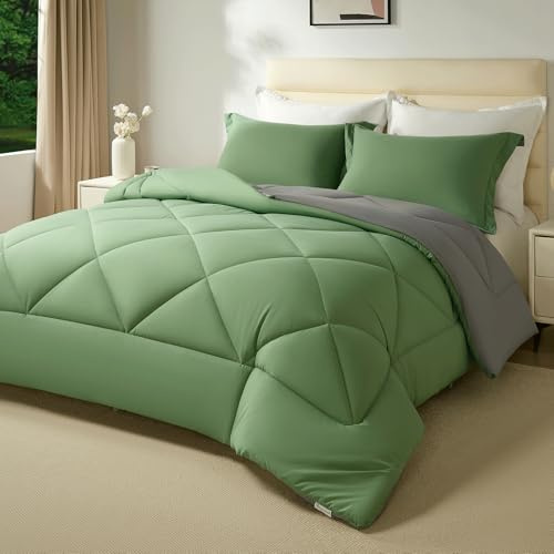beeweed Edredón Relleno Nórdico 220x240 cm para Cama 135/150, Reversible Edredón de Fibra Oeko-Tex. 400gr/m², Suave, Transpirable para Invierno, con 2 Fundas Almohada