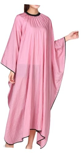 DECOMELODY Parrucchiere Rosa Leggero e Resistente Mantellina Taglio Capelli Unisex Per Uomo e Donna Protezione Capelli Da Acconciature e Tinture Lavabile e Facile Da Pulire Uso Professionale