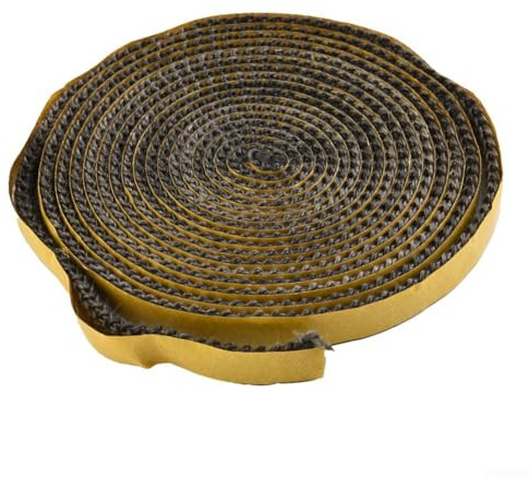 Nastro sigillante in vetro per camino, 300 cm, 10 x 2 mm, per sigillare porte, tubi e giunti