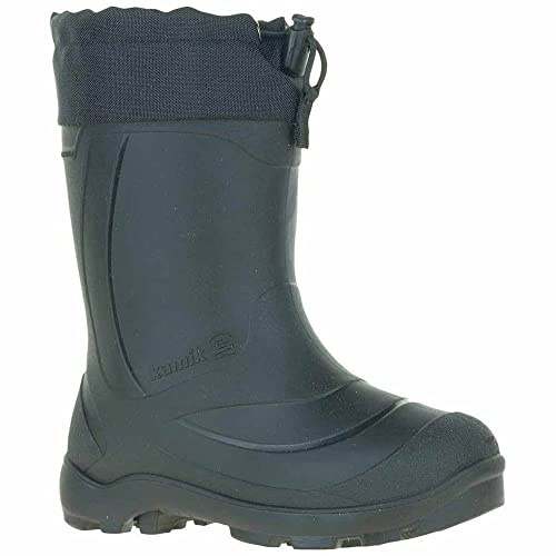 Kamik Snobuster 1 Kids Snow Boots, Black - 3 Little Kid