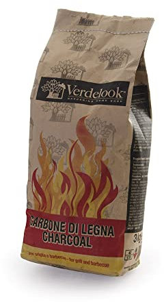 VERDELOOK | Carbone Carbonella in Sacchetti per Caminetti Barbecue Grill, 5 kg