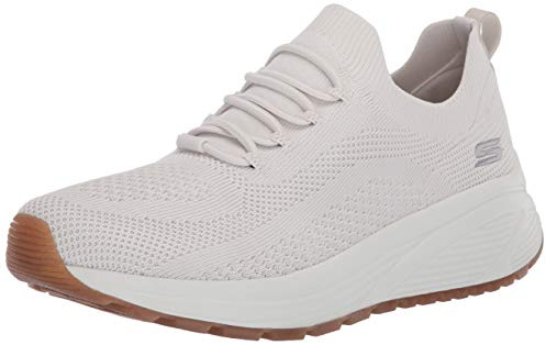 Skechers Mujer Bobs Sparrow 2.0 Allegiance Crew Zapatillas, Off White Engineered Knit, 38.5 EU