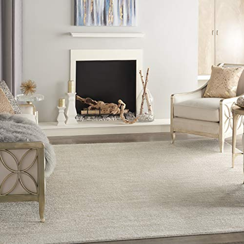 Nourison Home Nourison Essentials Ivory Beige 8' x 10' Area Rug - Easy Clean, Non Shedding, Bed Room, Living Room, Dining Room, Kitchen (8' x 10')