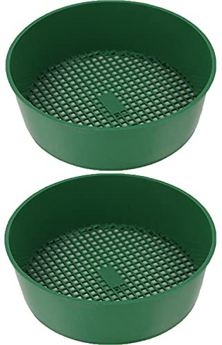 Setaccio Terreno Setaccio Giardino Setaccio Giardino Grande Setaccio Giardinaggiogiardino Setaccio Plastica Giardino Fur Compost, Terriccio, Pietre, Attrezzo Rete Per Giardinaggio E Semenzaio（2 Pezzi）