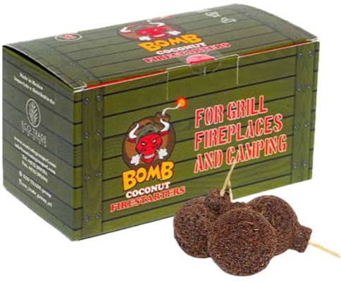 TORO - BOMBETTE TORO, Accendifuoco per Griglia, Barbecue e Affumicatori, Inodore, 100% Naturali