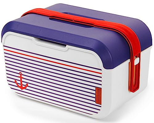 Ondis24 Lunch Box, Kühlbox, Brotbüchse 5 Liter, 33 x 20 x 19 (H) cm, Thermobehälter Auto, Kühltruhe, thermoisoliert (Marine)