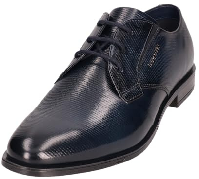bugatti Scarpe da Lavoro da Uomo, con Lacci, Dark Blue 4100, 42 EU Larga