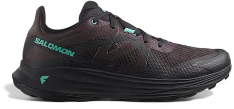 Salomon Men's Ultra Flow Trail Running Shoes for Men, Dark Navy/Grisaille/Vanilla Ice, 9.5 UK