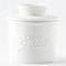 Duscdesp Butter Dish with Lid,Butter Dish with Lid Ceramic,Butter Crock for Spreadable Butter French Butter Dish Suitable for Home (White & 10CM)