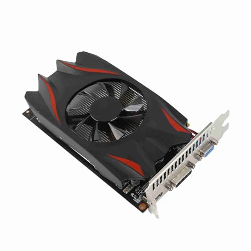 Goshyda GTX1050 Gaming-Grafikkarte, 2 GB DDR5 128 Bit 2560 X 1600, Diskrete Grafikkarte, 5000 MHz, PCI Express 2.0 16X, mit Integriertem Kühlmodul für Schnelle Kühlung