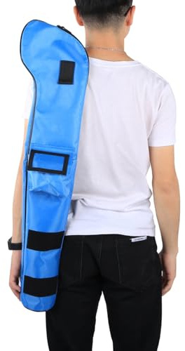 Bag Kids Golf Club, 32.3x3.7 Pulgadas de Nylon portátiles para niños Impermeables Bolsos para el Hombro del Club de Golf Plegable Suave para Entrenamiento de práctica al Aire Libre (Azul)