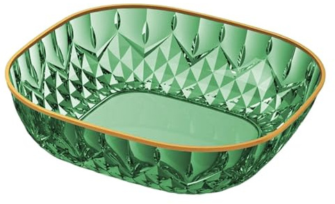 Generic Piatto di Frutta Trasparente, Riutilizzabile, Vassoio di Servire Cibo per Feste in Casa, Biscotti