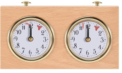 Gokelomg Schach Timer, Professionelle Digitale Schachuhr, Hölzerne Count Up Down Timer, Tragbare Internationale Schach Uhr