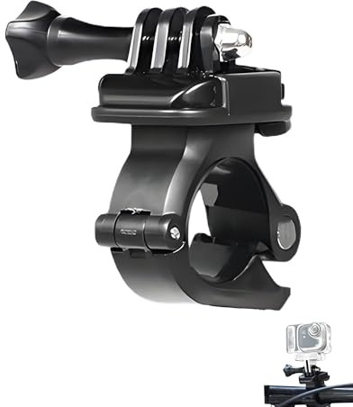 Lokyoyo cykelfäste för Insta.360 Go Ultra/X5/X4/Ace Pro 2 och DJI Action Series etc. Actionkamera, 360° roterbar och halkfri, passar 2 spetsar gränssnitt och magnetisk bas (universal)