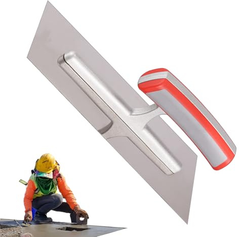 Cazzuola di finitura – Onde a mano in muratura piatta | Manico ergonomico Piscina Cazzuola, Strumenti per costruzione in muratura di piastrelle leggeri per cemento muro a secco intonaci