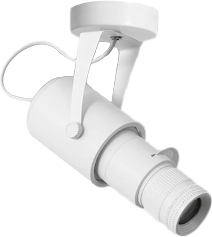 White-15W LED Adjustable Aperture Spotlight, Modern Multipurpose Manual Focus Accent Lamp, Ceiling Desk or Wall Mount Surface Mounted Spotlights, Painting Museum Ambient Lighting Neutral Light-4000K