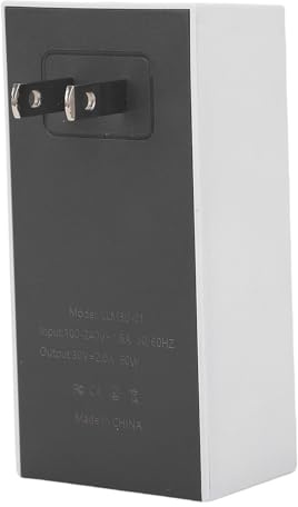 Hamwesh Mini Power Supply, 30V 2A 60W Fast Charging Stable Power AC DC Supply, Travel Adapter with IP54 Ultra Portable Design for Mini Satellite RVs Camping Marine (US Plug AC100-240V)