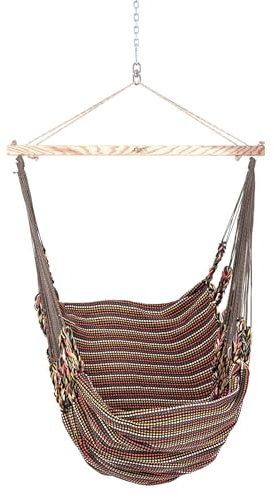 Chico-Hängesessel 190 x 95 cm (inkl. Drehwirbel, Karabiner und Kette) - Synthetik, extrabunt