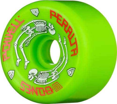 Powell Peralta G-Bones Skateboard Wheels 64mm 97a - Green (4 Pack)